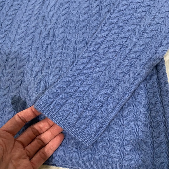 SALK FIFTH AVENUE (Black Label) Cowl / Turtle Neck  100% FINE CASHMERE Sweater - Picture 4 of 9